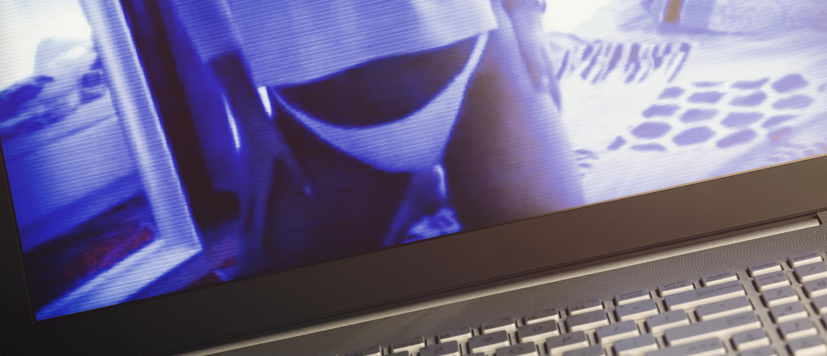 adult webcam service on laptop
