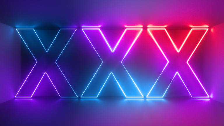Virtual triple X neon lights