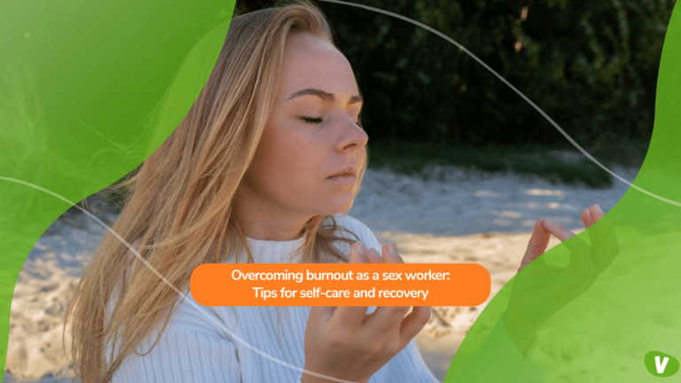 young blonde woman meditating on the beach to prevent burnout