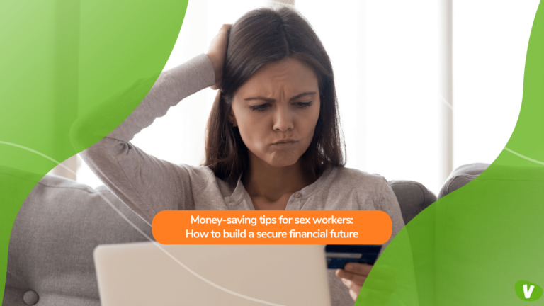 puzzled young woman organising her finances